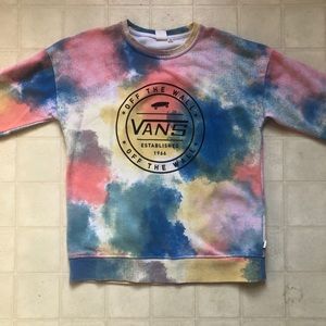 Vans Newhouse Tie Dye Crew Neck Sweatshirt